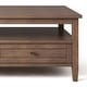 preview thumbnail 20 of 76, WYNDENHALL Norfolk Wood Transitional Coffee Table - 48 Inches wide