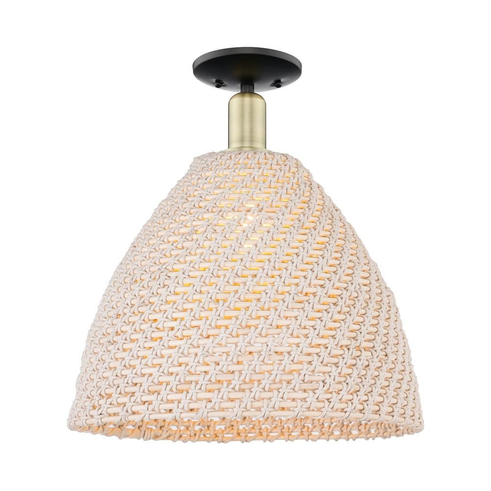 Innovations Lighting Downtown Urban - Natural Ballston Dome - 1 Light 16" Semi-Flush Mount Light