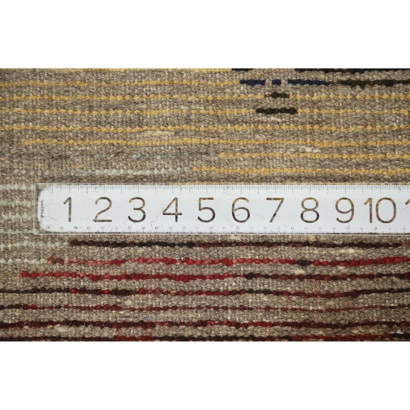 Moroccan Oriental Rug Hand-Knotted Tribal Wool Carpet - 4'1" x 6'0"