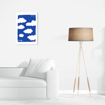 Wynwood Studio Canvas Nature and Landscape Blue Sky Clouds Blue and Modern & Contemporary Wall Art Canvas Print