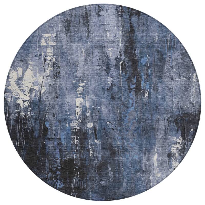 HomeRoots Abstract Transitional Rectangle Outdoor Rug