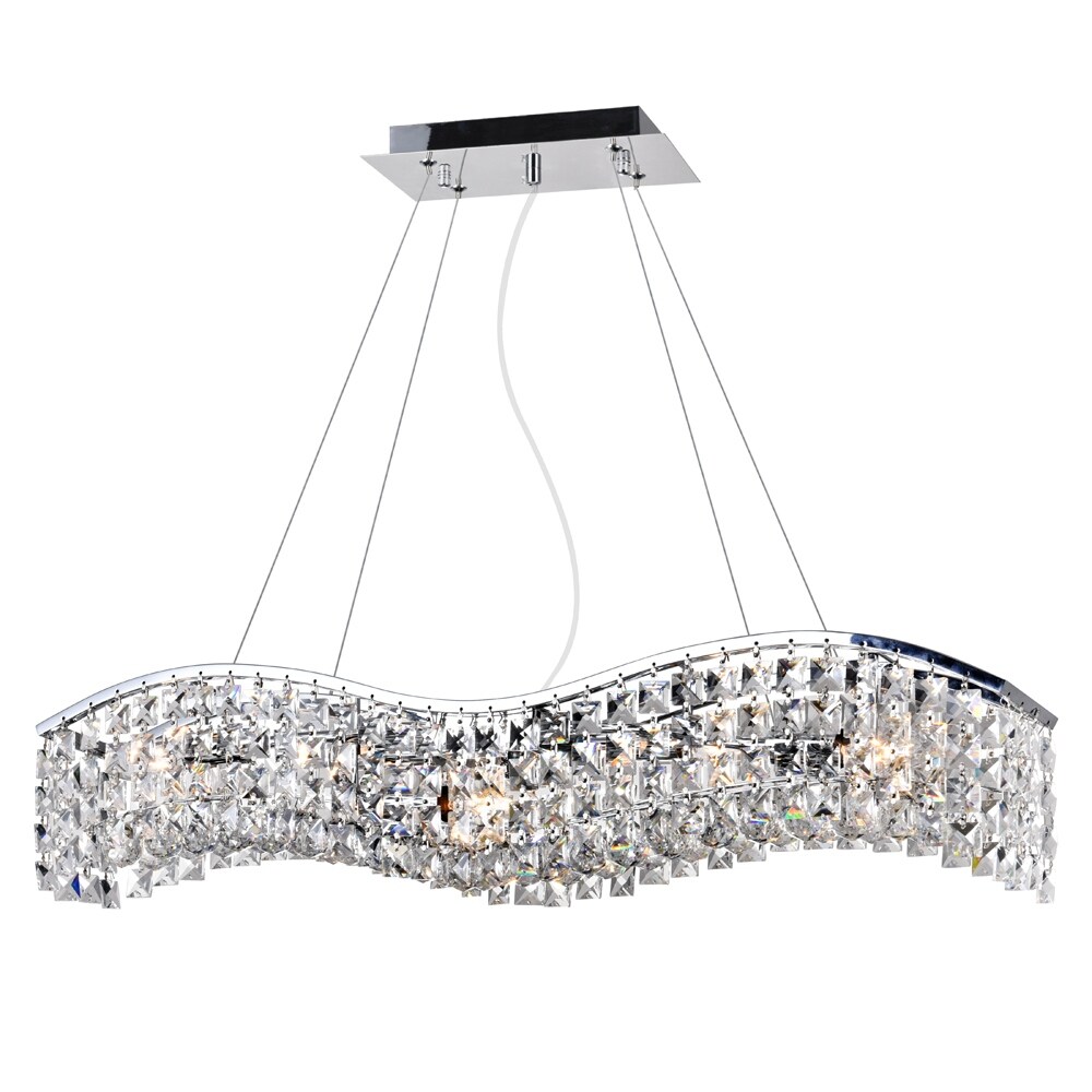 Transitional Silver 5 Light Chandelier | Contemporary Round Transitional Silver 5 Light Chandelier | Contemporary Round