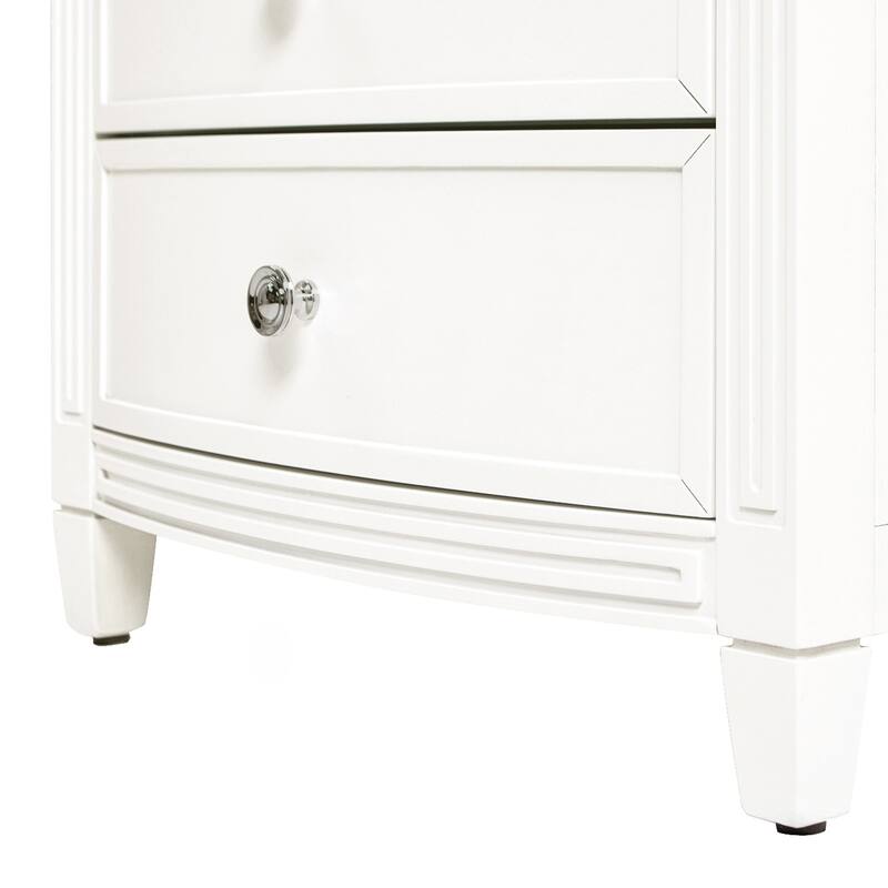 Dauphin 23.5" 3-Drawer Storage End Table