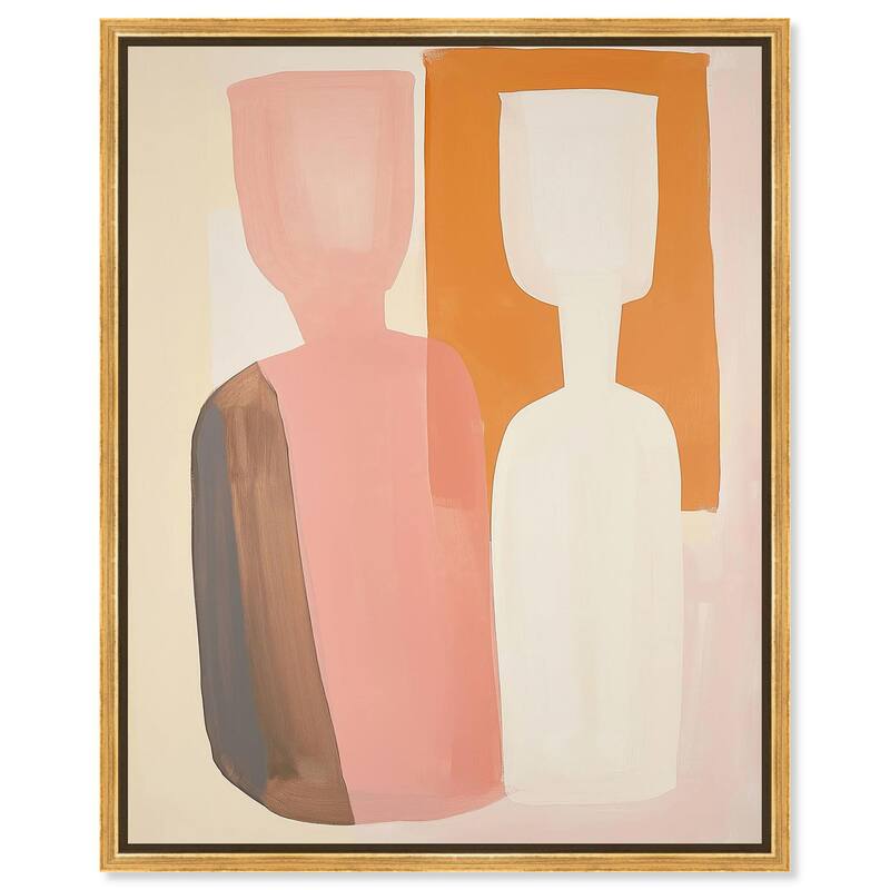 Peach Echoes II Canvas by Art Remedy - 20" x 24" - Gold