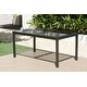 preview thumbnail 5 of 4, Pacific Casual Italica Aluminum & Smoked Glass 7pc Dining Set