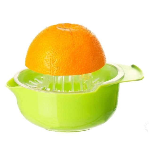 YBM Home Green Plastic Manual Citrus Juicer With Bowl - Green