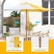 preview thumbnail 47 of 101, Autlaycil 7.5FT Solar Patio Umbrella with Base and Tilt,Crank