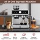 preview thumbnail 12 of 30, 20 BAR Semi-Automatic Espresso Machine with Built-in Grinder Milk Steamer