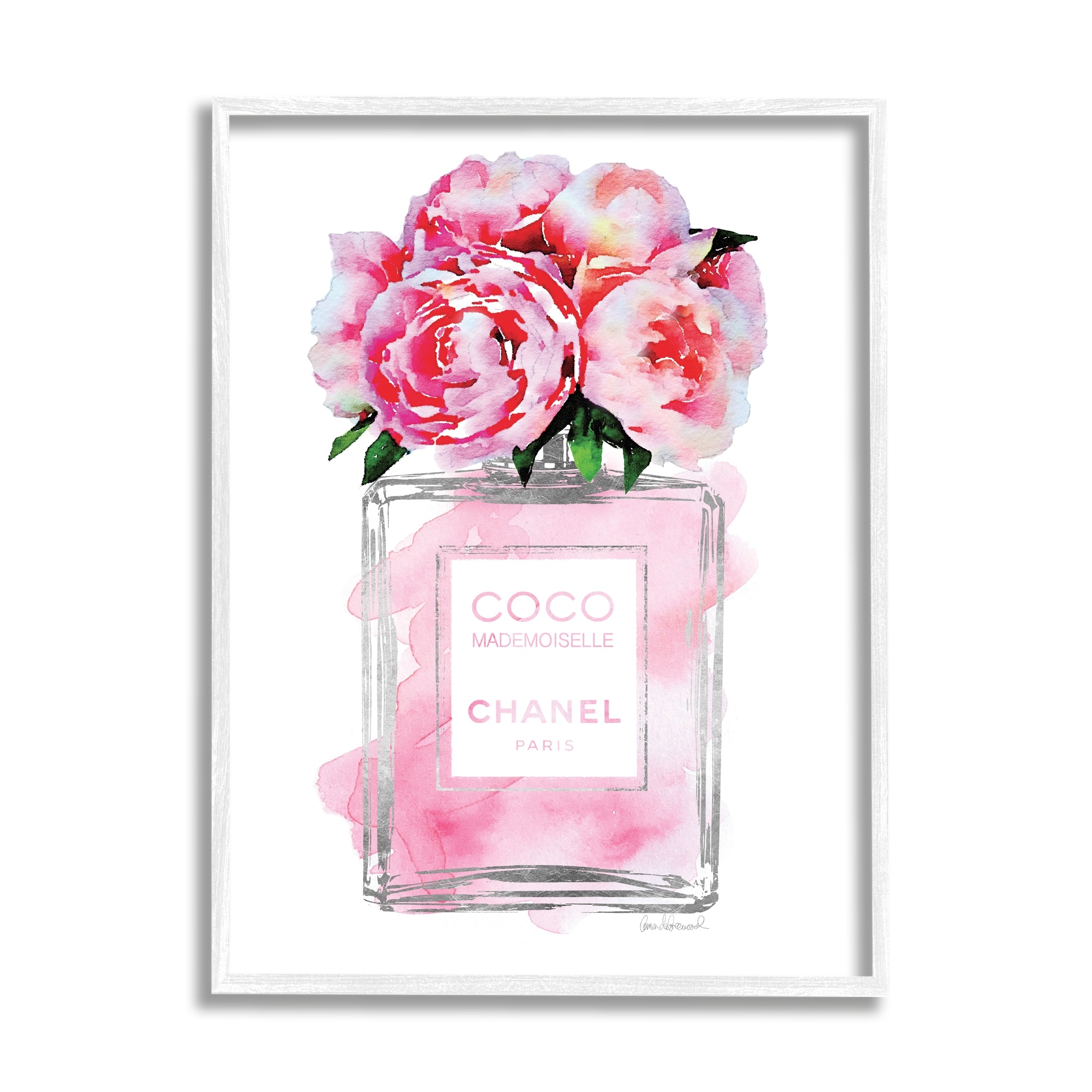 Teal Splash  Perfume bottles, Chanel canvas art, Chanel wall art