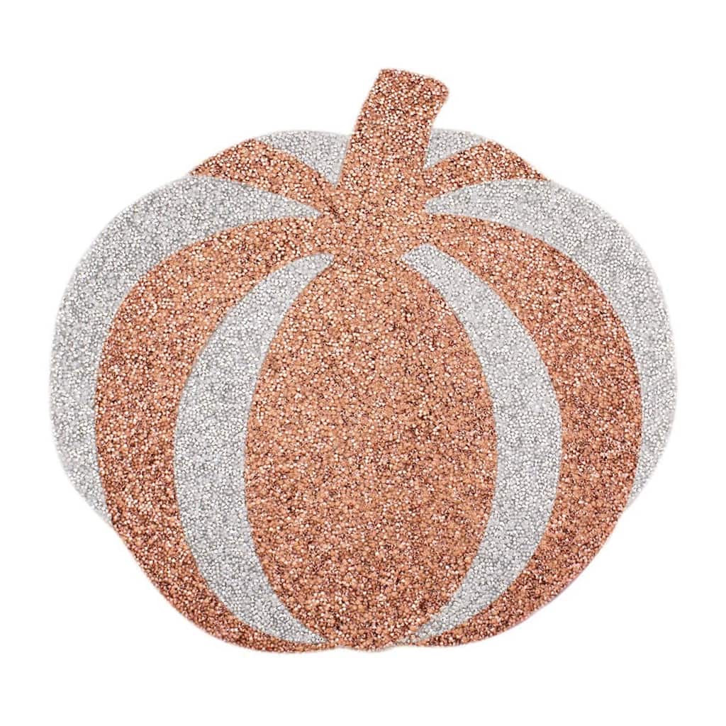 Sparkles Home Luminous Rhinestone Pumpkin Placemat