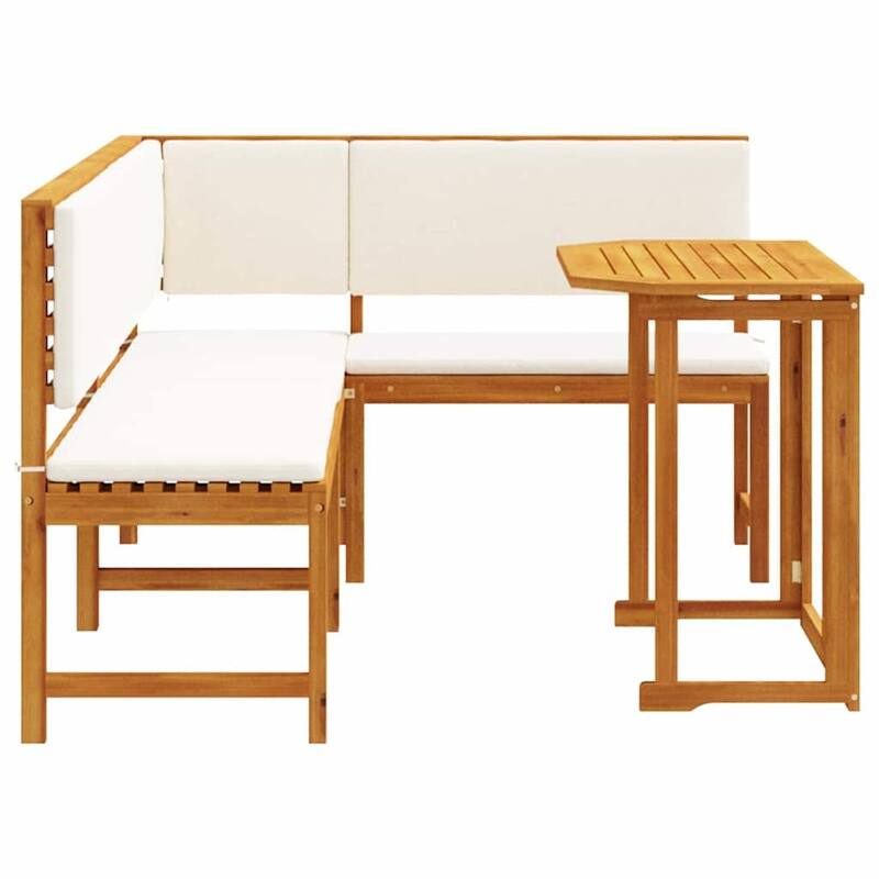 vidaXL Garden Bench Set Brown solid acacia wood - 20 x 35 x 30