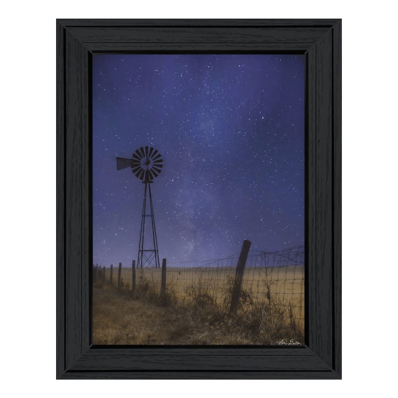 TrendyDecor4U "Starlit Night" Framed Print Wall Art