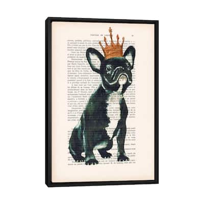 iCanvas "Royal Bulldog" by Coco de Paris Framed Canvas Print