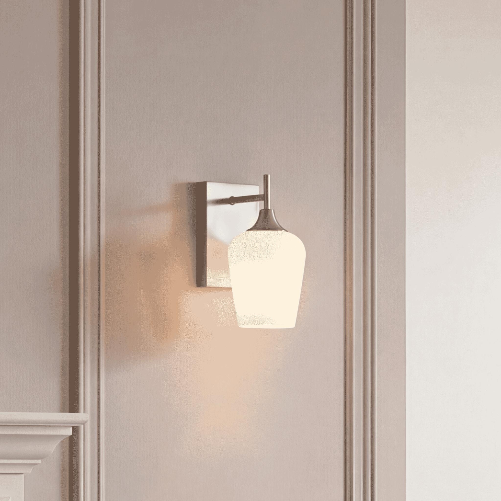 Octave 1-Light Wall Sconce in Satin Nickel