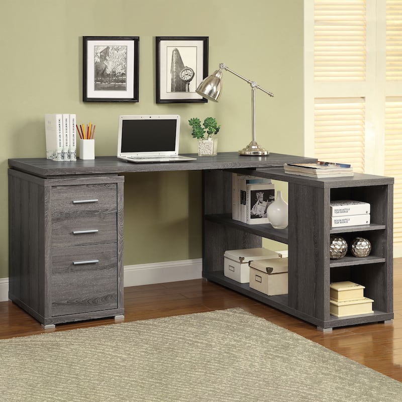 Yvette 60-inch 3-Drawer L-Shape Computer Desk