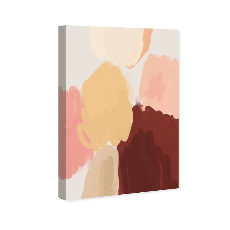 Wynwood Studio Canvas Abstract Compact Foundation Colors Pink and Light Pink Modern & Contemporary Wall Art Canvas Print