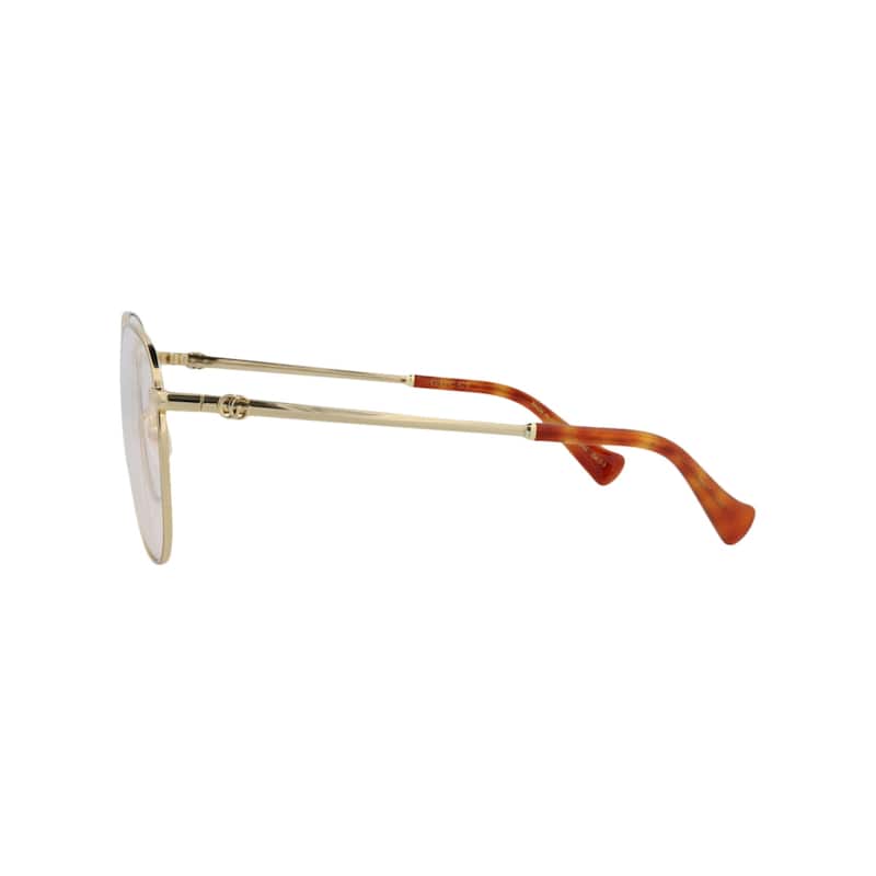 Gucci Aviator-Frame Metal Sunglasses