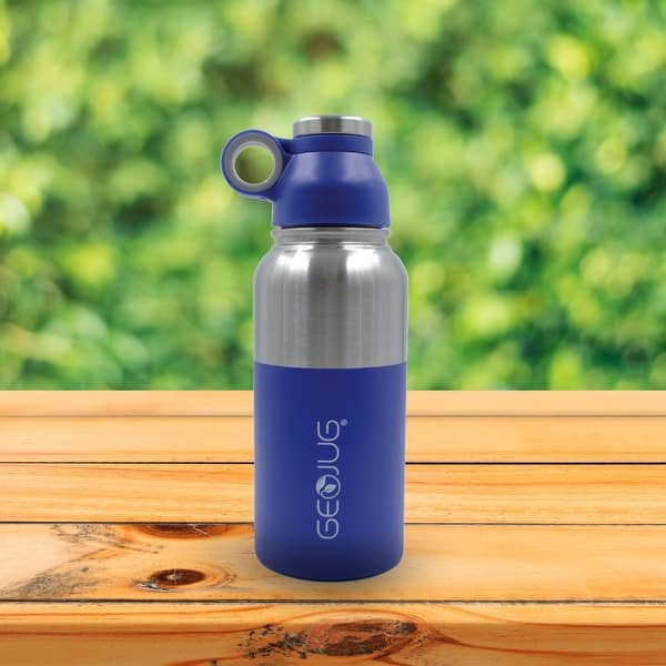 Brentwood GeoJug 18oz S/S Vacuum Insulated Water Bottle in Blue - Bed Bath  & Beyond - 32056868