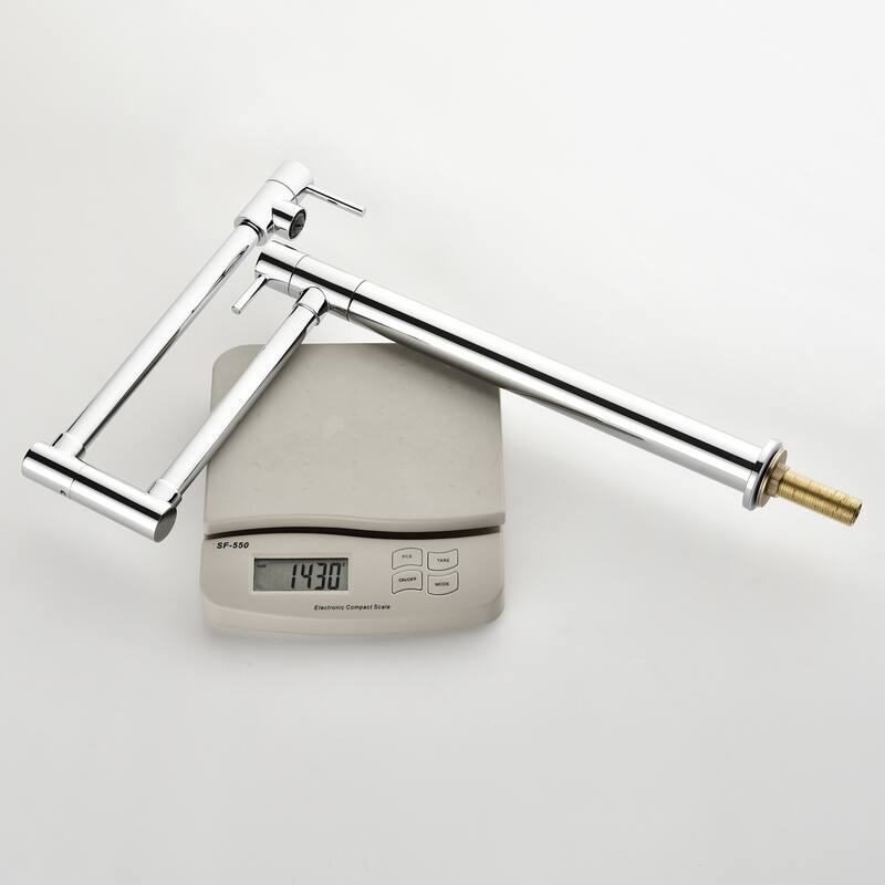 Modern Two Handle Solid Brass Folding Stretchable Pot Filler Faucet