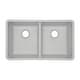 preview thumbnail 2 of 8, 32 Inch Lexicon Platinum Quartz Composite Drop-in Undermount Galaxy White - 19" W x 32" L x 9.75" H