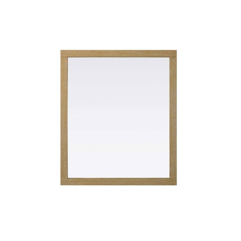 Solene Wooden Rectangle Mirror (42-48 x 36 in.) - Linen Oak - 42" x 36"