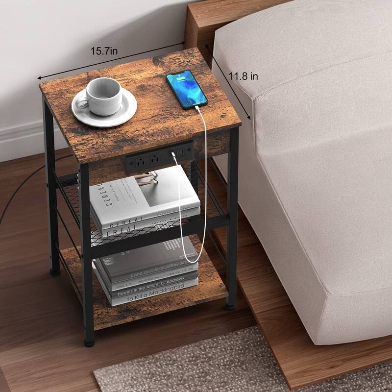 Nightstand with Charging Station