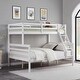 preview thumbnail 13 of 19, Twin over Full Bunk Bed with Ladder,Wooden Bunk Bed with High Guardrail and Ladder for Kids, Teens, Dorm Rooms, and Guest Rooms