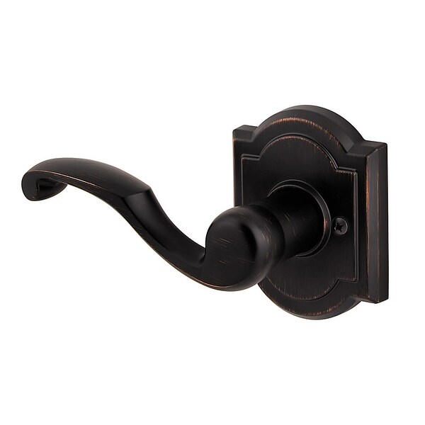 Baldwin 351MDL-LH-ARB Madrina Left Handed Non-Turning One-Sided Dummy Door Lever with Arch Rosette from the Prestige Collection