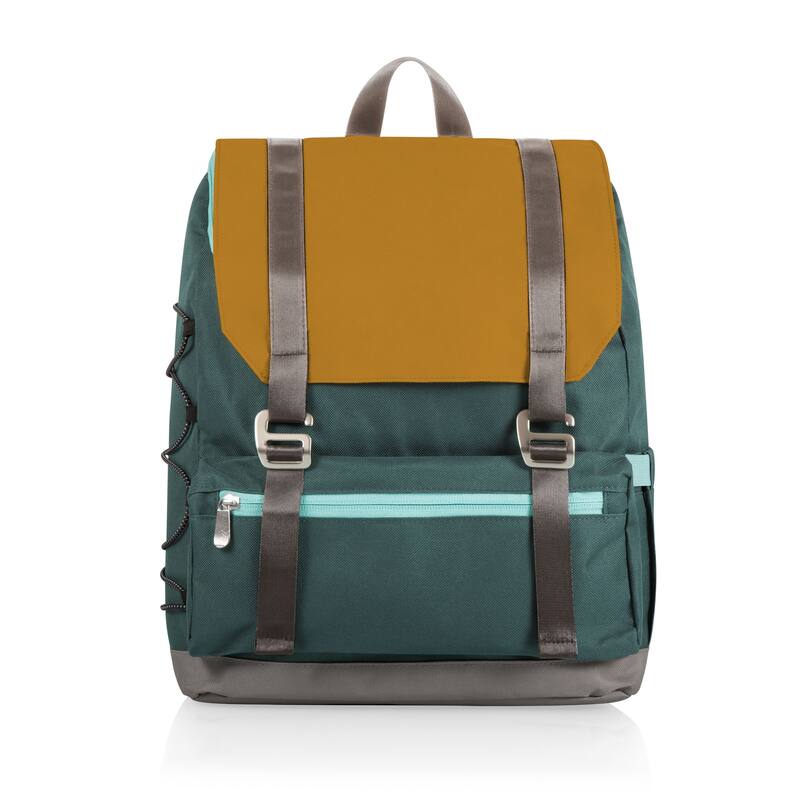On The Go Traverse Cooler Backpack, (Heathered Gray) - Mustard