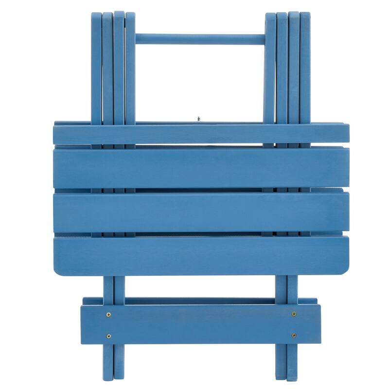 Folding Square Table Patio Outdoor Solid Wood Table