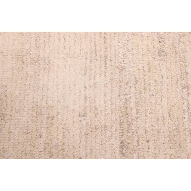 ECARPETGALLERY Hand-knotted Pak Finest Marrakesh Cream Wool Rug - 9'1 x 11'9