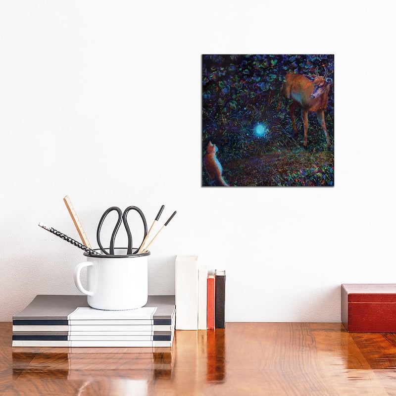 iCanvas "The Visitor" by Iris Scott Canvas Print - 12x12x0.75