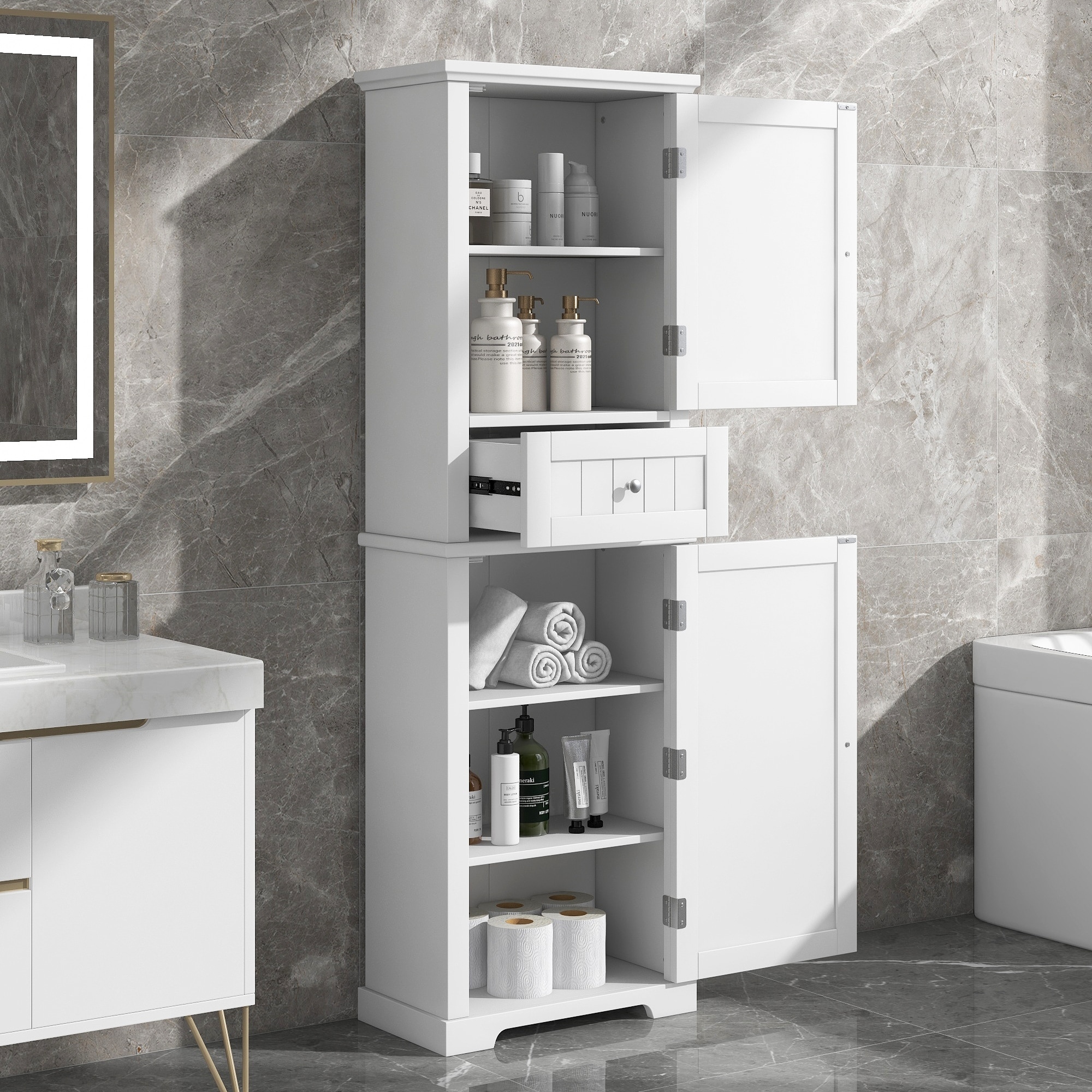 Bathroom storage table sale