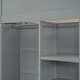 preview thumbnail 28 of 26, Twin Size Wood Loft Bed with Wardrobes, 4 Drawers and 4 Shelves