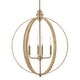 preview thumbnail 1 of 6, Lark 83554-BAM Fallon 4 Light 24" Wide Pendant Lacquered Brass