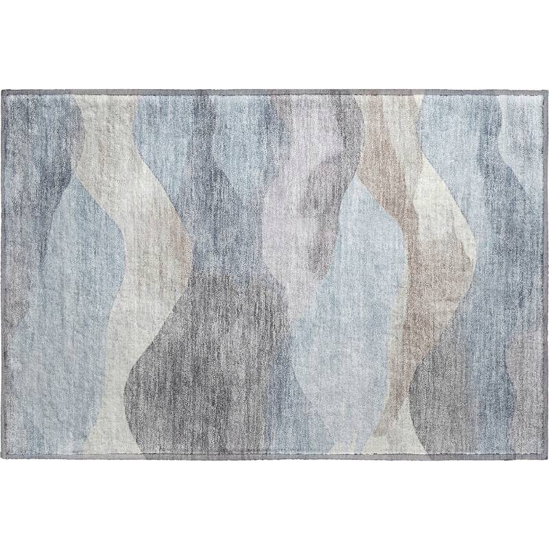Premium Washable Super Soft Modern Waves Mayfield Rug