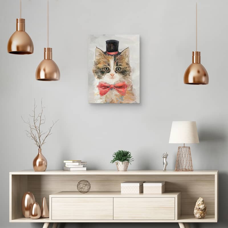 Top Hat Cats II Canvas Art Print