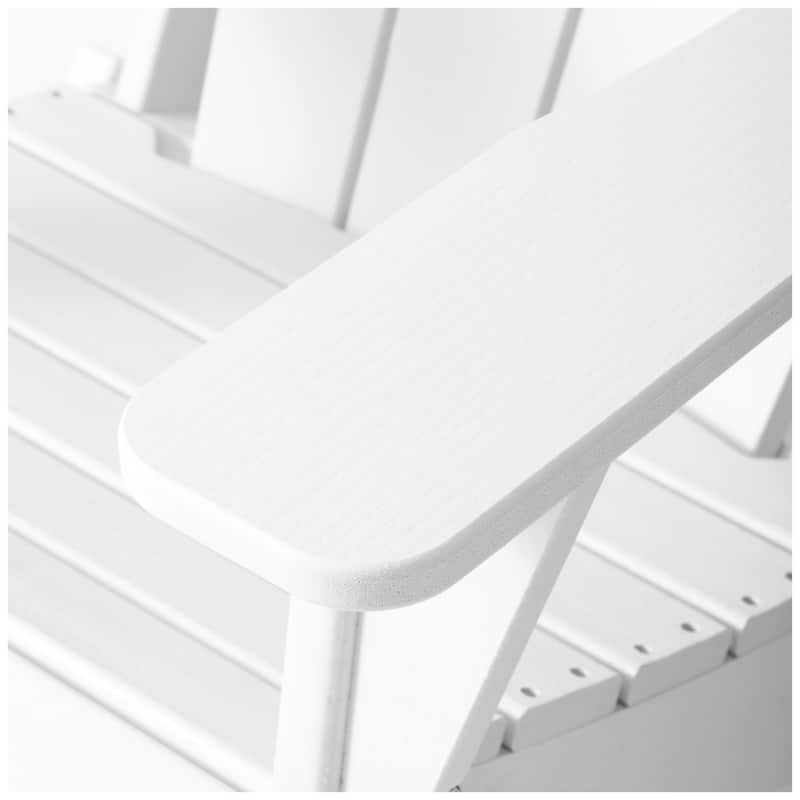 Polytrends Alvaro Outdoor Adirondack Chair with Cup Holder (Set of 4)