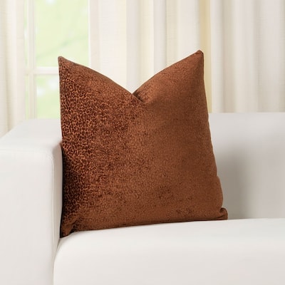 Spotted Embossed Velvet Throw Pillow