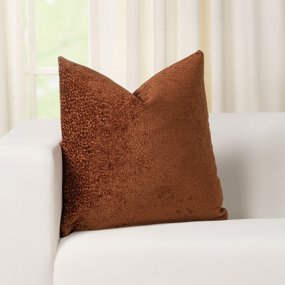 Spotted Embossed Velvet Throw Pillow