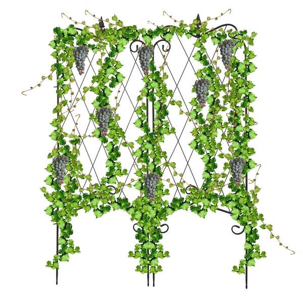 4 Pack 46 X 16 Outdoor Rustproof Iron Garden Trellis Overstock 32366932