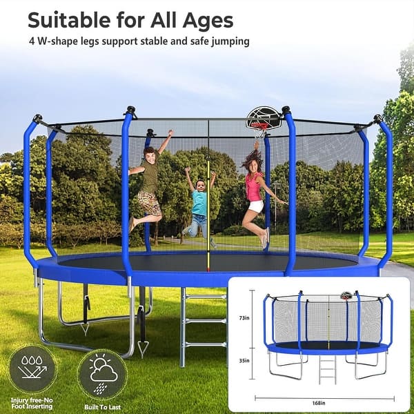 8ft Trampoline Awlstar 1000 Lbs 14ft Outdoor Trampoline With