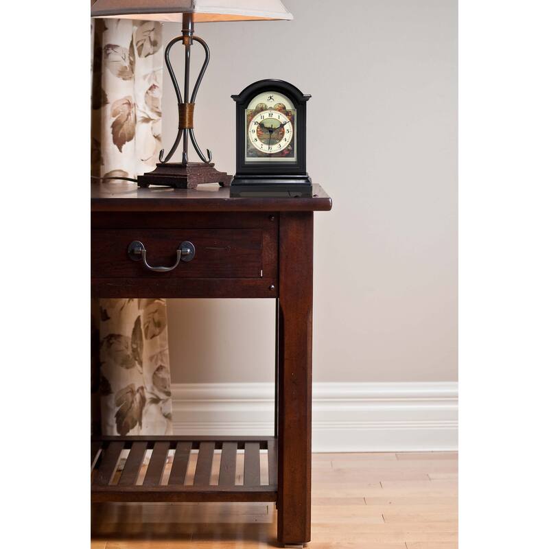 Plastic Tabletop Clock - 9 x 3 x 5.5 - 9 x 3 x 5.5