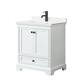 Option White / White Quartz Top / Matte Black Hardware