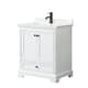Option White / White Quartz Top / Matte Black Hardware