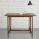 Solid Wood Flip-Top Folding Console to Dining Convertible Table - 40
