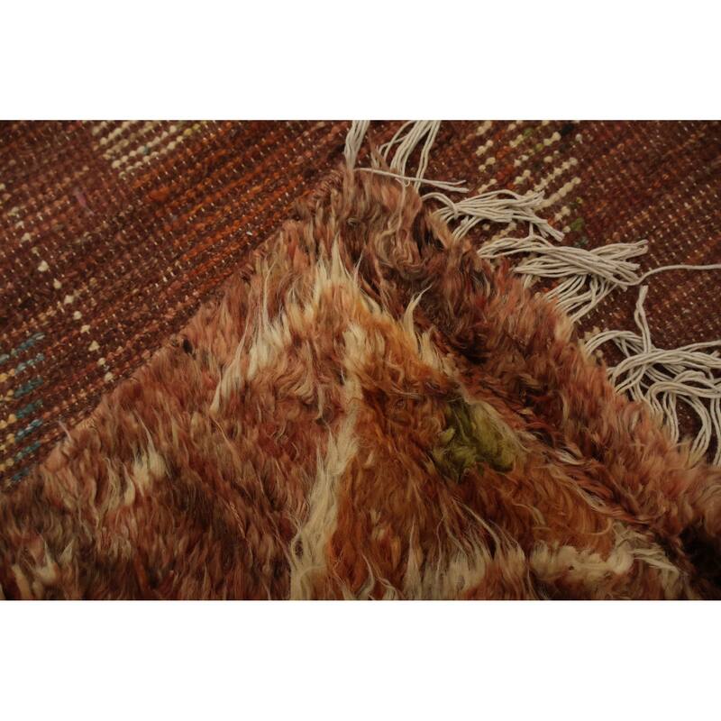 Hand Knotted Oriental 100% Wool Carpet Modern Tribal Oranges & Rust Moroccan Area Rug - 16' 4'' X 13' 3''