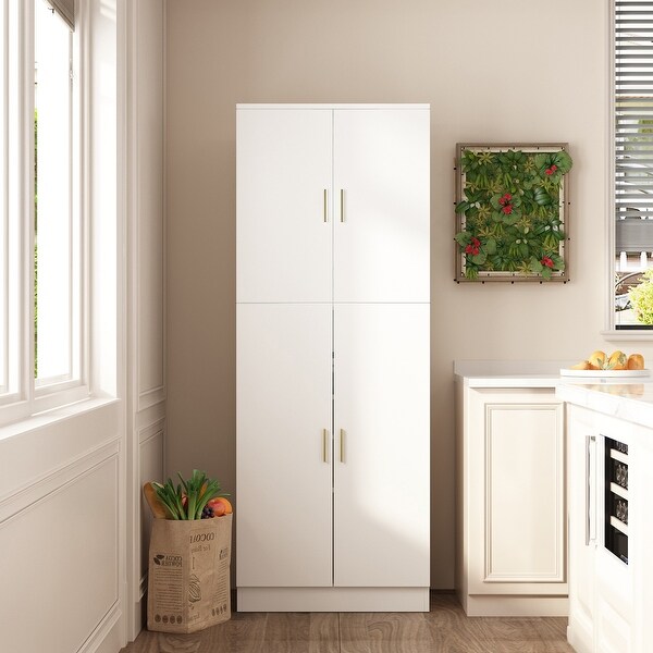Kitchen Pantry Cupboard Storage Cabinet w Adjustable Shelves On Sale Bed Bath Beyond 35681913