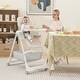 preview thumbnail 15 of 36, Babyjoy Folding High Chair Convertible Height Adjustable Baby Feeding - See Details