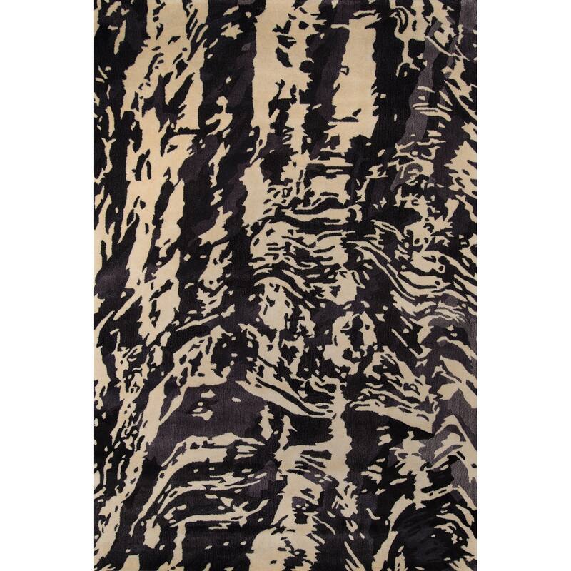 Momeni New Wave Hand Tufted New Zealand Wool Contemporary Abstract Area Rug